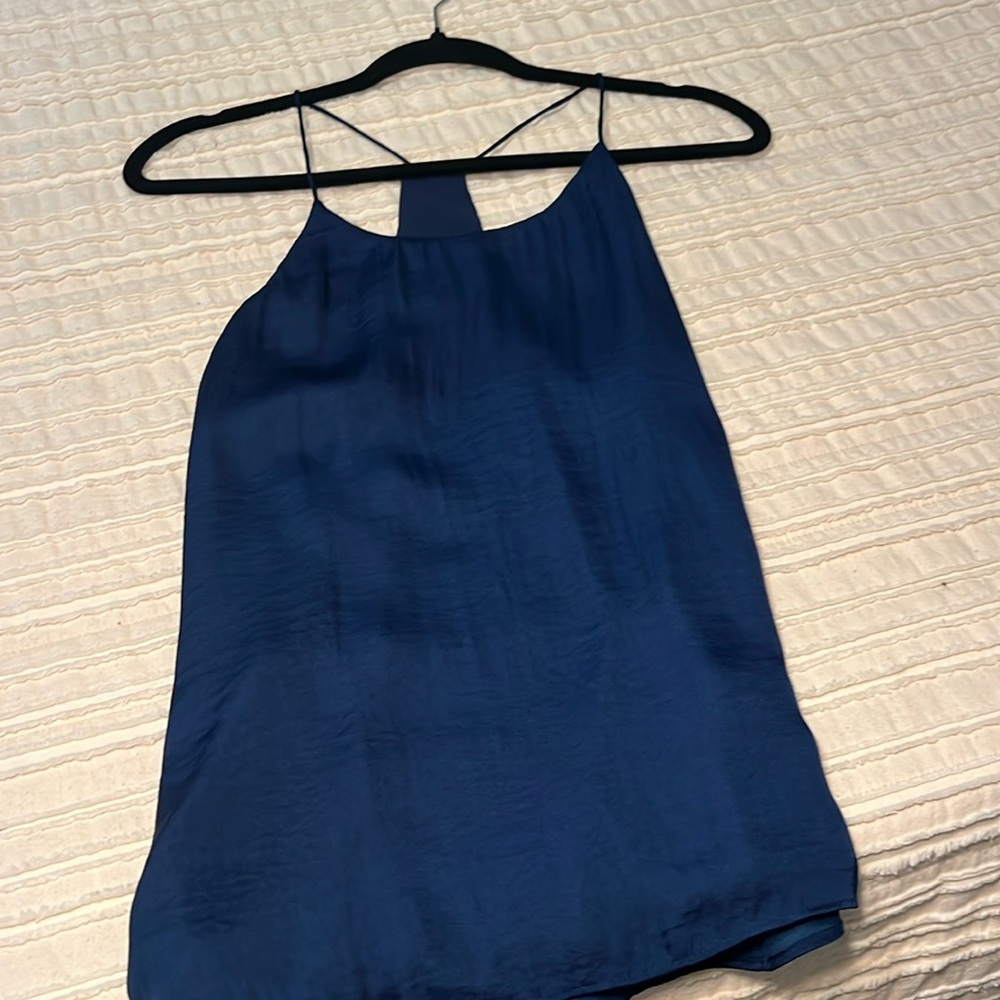Navy blue blouse tank top